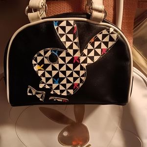 Vintage Playboy bowler purse